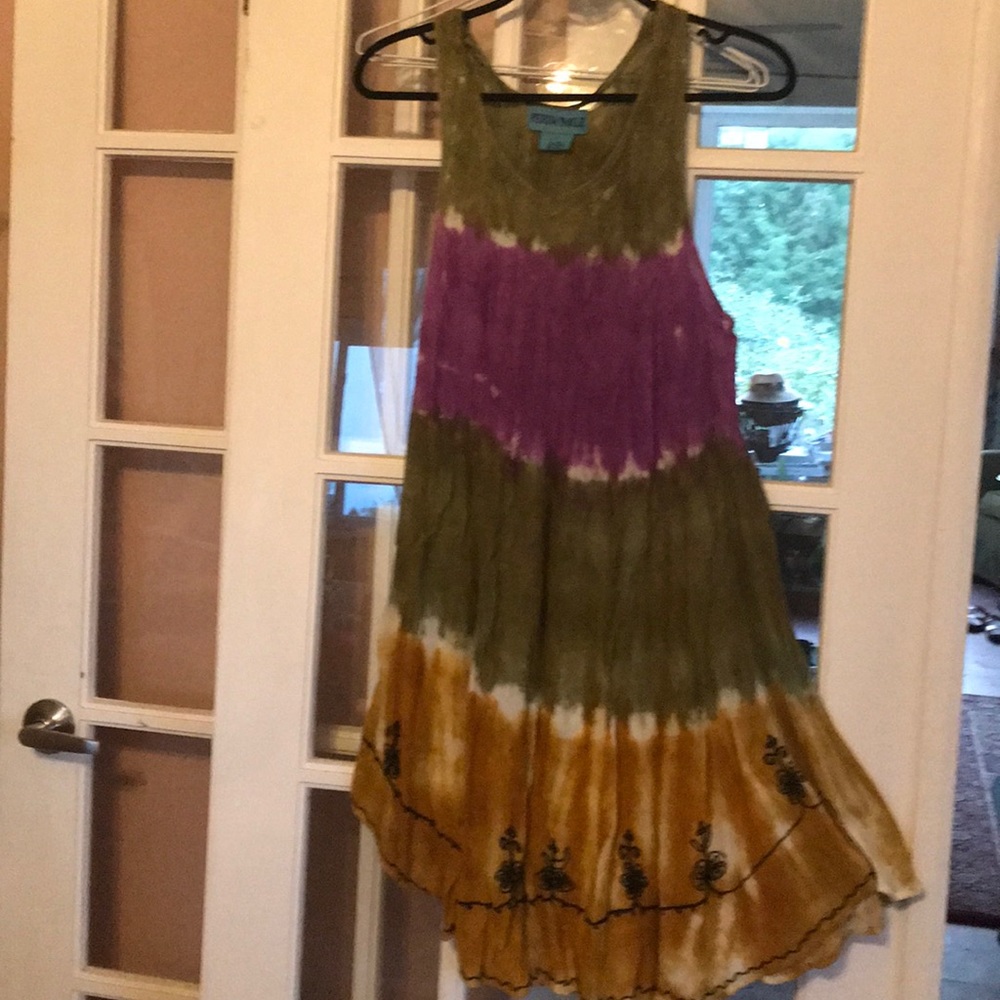 Women’s Plus size Tie Die Tunic Dress